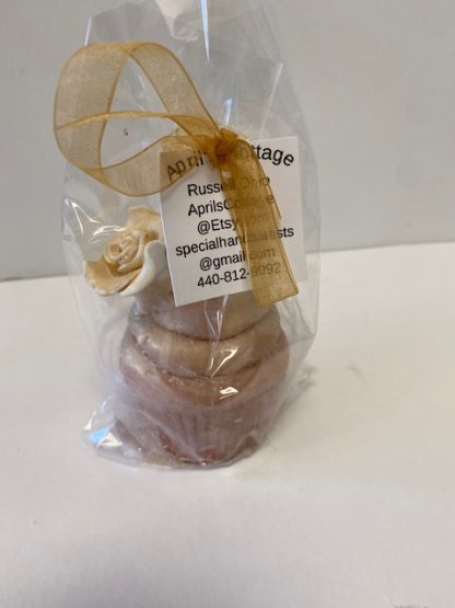 Peachy Coconut Cream Cupcake soap